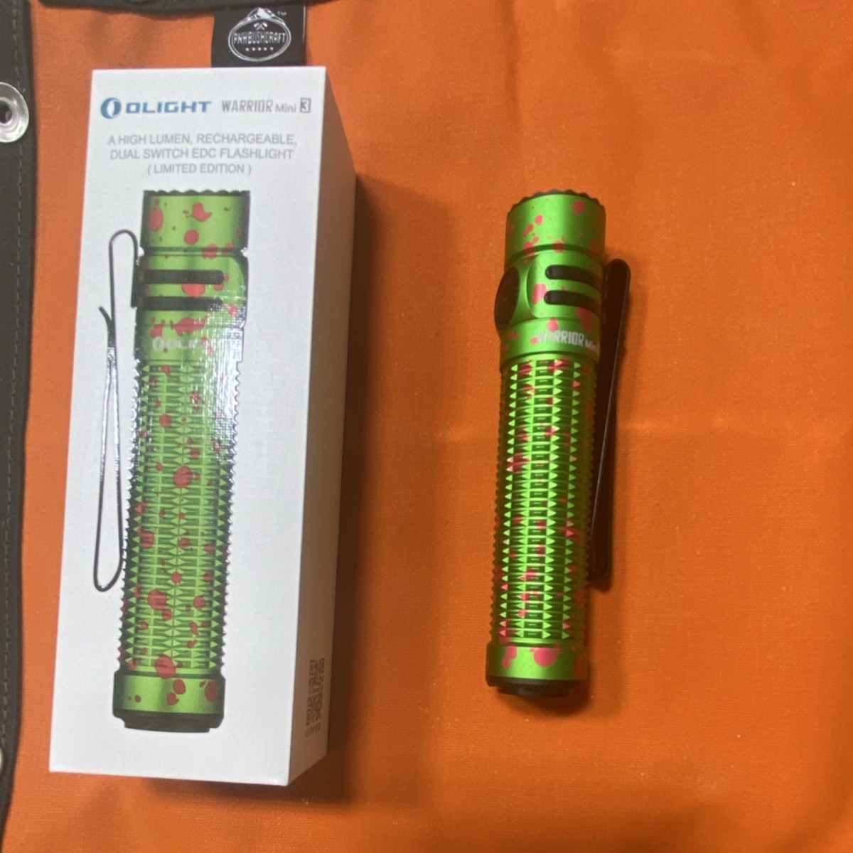 Olight Warrior Mini 3 Green Rechargeable LED Flashlight Dual
