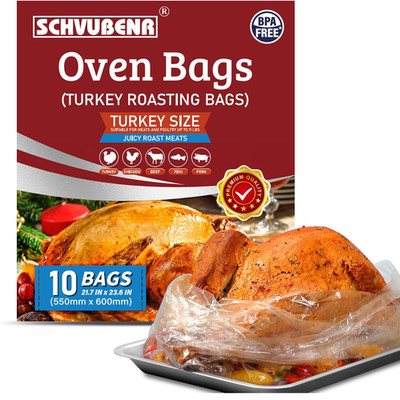 Turkey Oven Bags for Perfect Roasting - 21.7   x 23.6  , 10 Counts, Large Size T