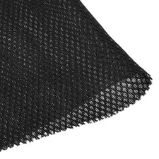 Black Speaker Mesh Grill Stereo Fabric Dustproof 50cm x 140cm 20" x 55"