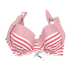 Tommy Bahama Coral Breaker Bay Underwire Lace Back Bikini Top Striped Sz 38C NWT