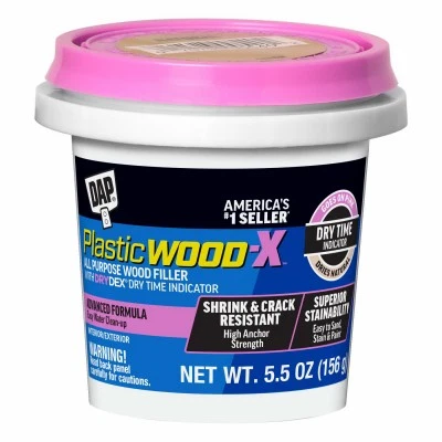 DAP Plastic Wood-X Stainable Wood Filler with DryDex Dry Time Indicator,5.5-oz. - 70
