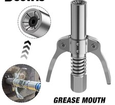 Grease Gun Coupler Double Handle High Pressure Quick Release Lock Oil Nozzles