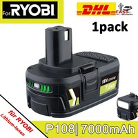 1X FüR Ryobi P108 Akku 18V 7000Mah Lithium One+ Plus RB18L50 P108 P104 Batterie