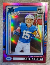 2024 Panini Donruss - Rated Rookie Ladd McConkey #328 Optic Preview Pink...