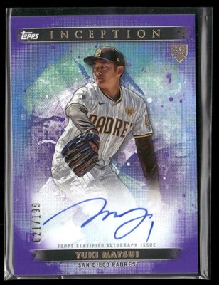 Yuki Matsui 2024 Topps Inception #BRES-YM Purple Auto San Diego Padres