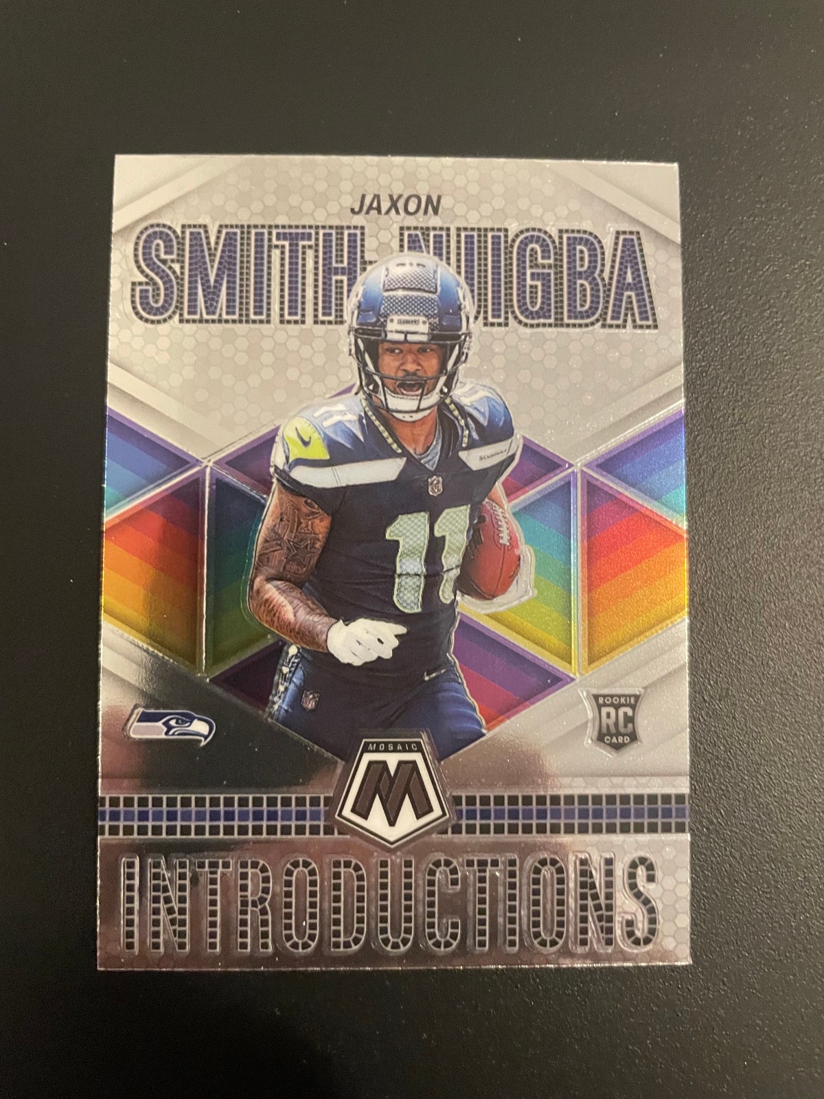 Jaxon Smith Njigba OSU/Seahawks 2023 Panini Mosaic - Introductions #I-7 (RC)