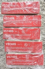 Lot Of 5 LEGRAND V5748S Shallow Device - Receptacle Box Series Raceway Ivory NEW