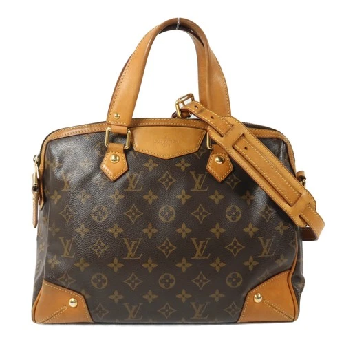 LOUIS VUITTON LV GHW Retiro PM 2 Way Shoulder Bag M40325 Monogram Brown