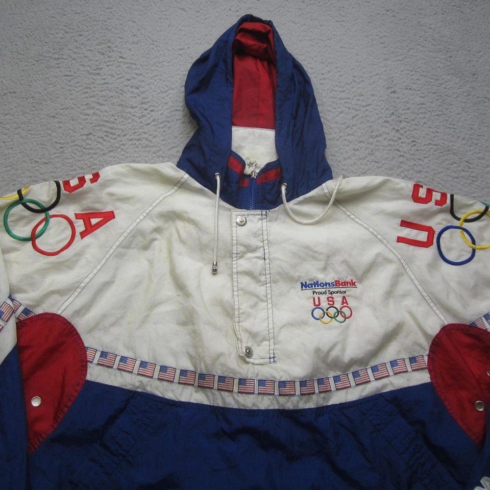 Chaqueta de Colección Juegos Olímpicos de Estados Unidos para Hombres XL Starter Invierno NationsBank Años 90 Foto 4 de 4