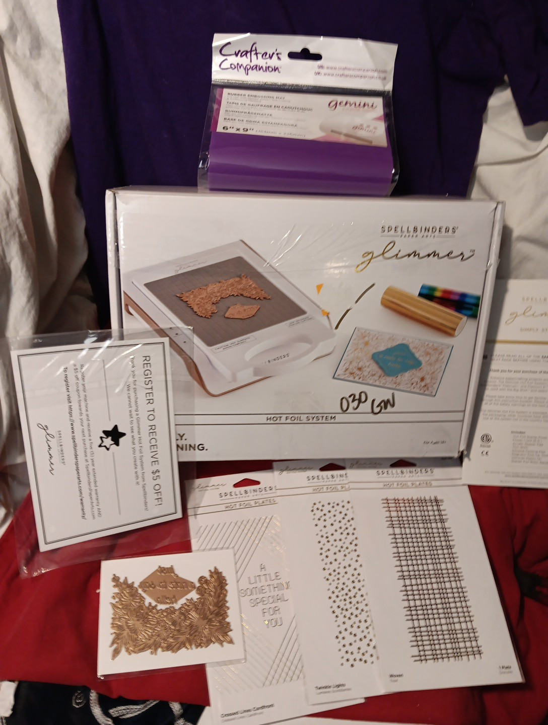 NEW OPEN Spellbinders Glimmer Hot Foil System, GLS-004 COMPLETE
