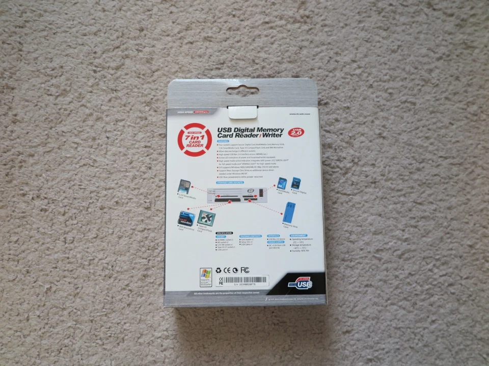 MULTI-CARD READER USB DIGITAL MEMORY CARD READER 7 IN 1 - Image 2 of 4