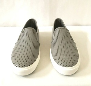 michael kors white leather slip on sneakers