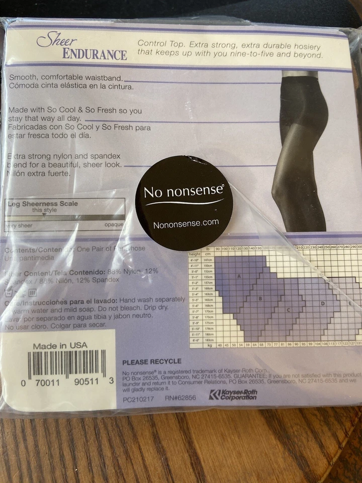 3 No Nons. Sheer End. C-Top P'hose, 2-Rich Pecan, 1-Beige Mist Plus 1 Shoe Liner - Image 4 of 4