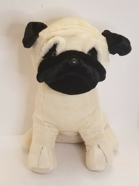 large stuffed pug