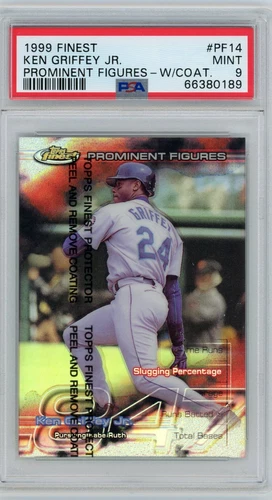 1999 KEN GRIFFEY JR. FINEST PROMINENT FIGURES REFRACTOR PF14 PSA 9  HOF /847