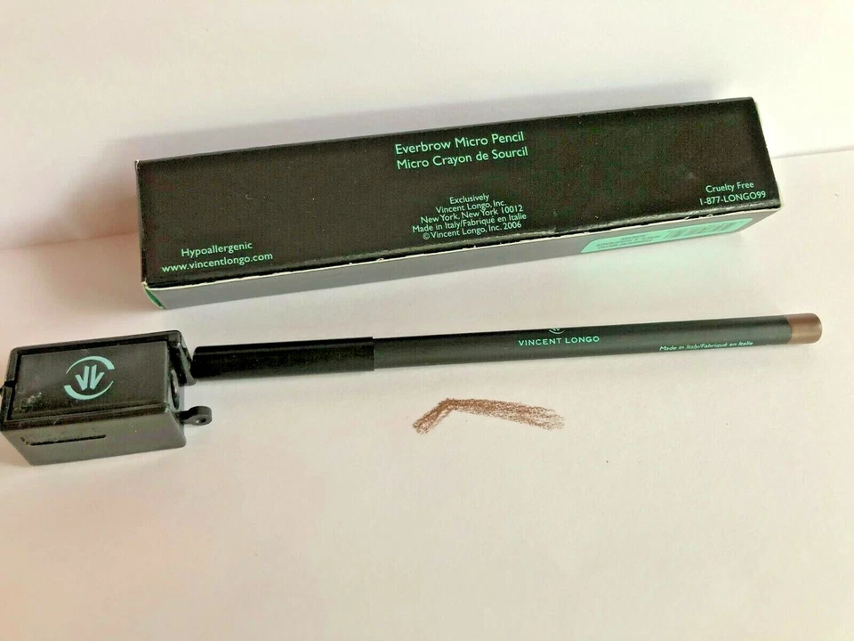 Vincent Longo Eyebrow Micro Pencil With Sharpener NEW In Box AUBURN - Image 2 of 4