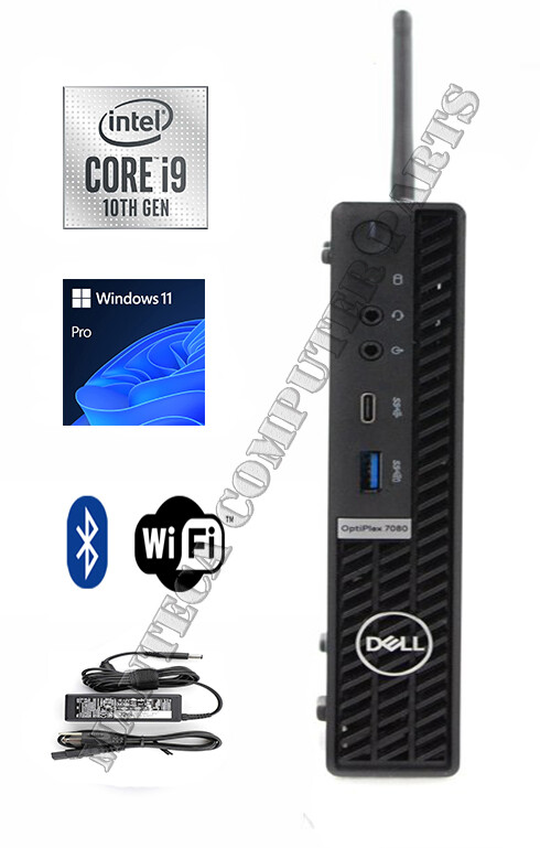 Dell OptiPlex 7080 Micro i9-10900T & up to 64GB RAM & 2TB SSD & Win 11 & WiFi+BT Dell OptiPlex 7080 Micro i9-10900T & up to 64GB RAM & 2TB SSD & Win 11 & WiFi+BT