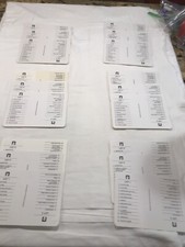 Vintage Scattergories Game Replacement Piece Parts 6 Complete Sets Lists 1988 B5