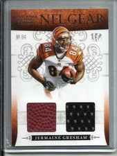 Jermaine Gresham 2010 National Treasures Game Used Jersey-Football RC #25/25