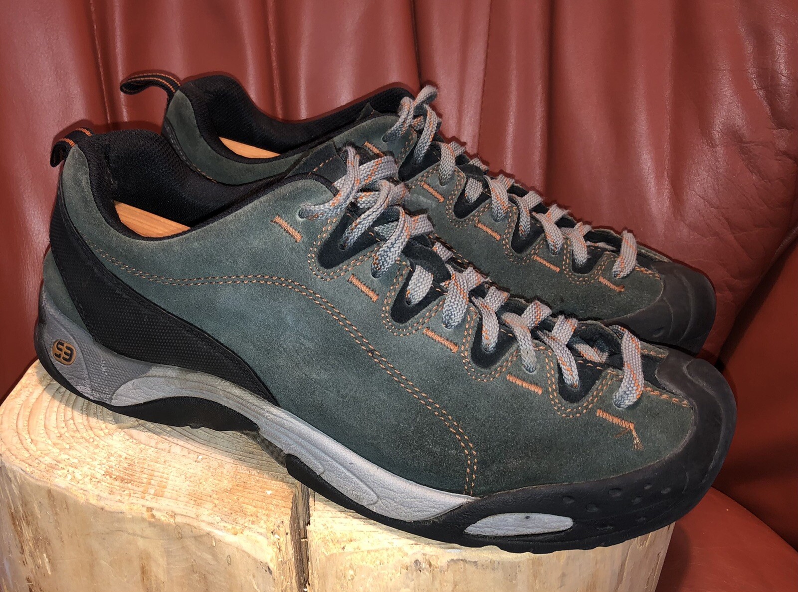 Scarpe da trekking Keen da donna Xt Trail verdi 0406 in pelle antiscivolo e resistenti all'olio 9M
