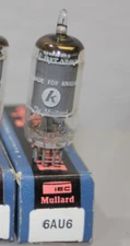 1 NOS NIB Mullard EF94 / 6AU6 Tube - Tested on 539B - All Tested at 105%+ of NEW