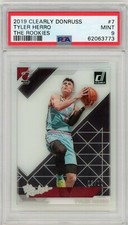 2019 Clearly Donruss Tyler Herro The Rookies Holo Silver #'d /10 SSP PSA 9 Heat