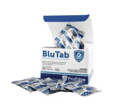 ProEdge BT50 BluTab Waterline Maintenance Dental Unit Tablets 750 mL 50/Bx