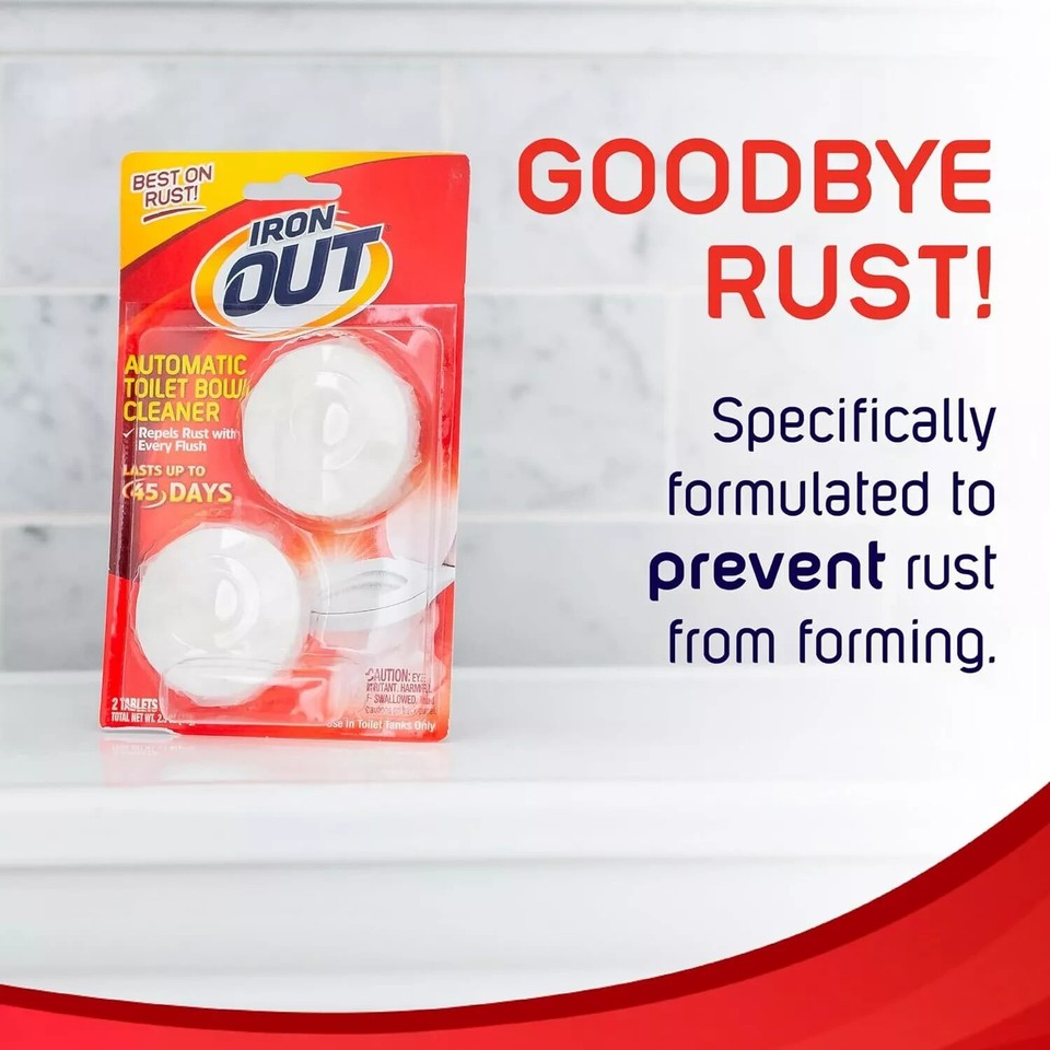 Iron OUT Automatic Toilet Bowl Cleaner, Toilet Cleaner, Pack of 1, 6