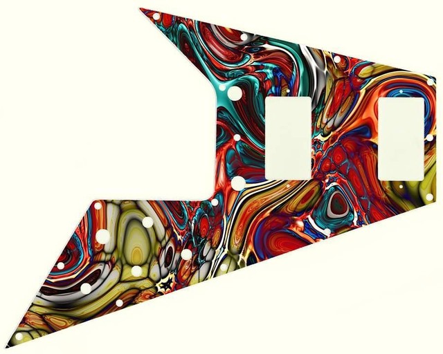 Gibson Flying V Pickguard for '67 ReIssue Guitar Custom Graphical