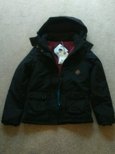 Bnwt Bellfield Womans Padded Coat / Jacket Black Size 8 Xs