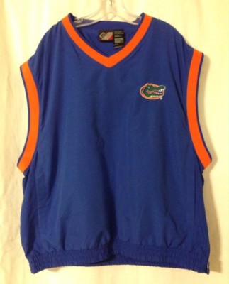 University Of Florida Gators Logo Blue Golf Vest Jacket XL Team Athletics