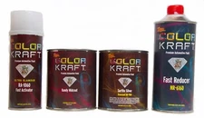 Color Kraft Sublime Green Kandy Quart Kit with Basecoat Activator and Reducer 