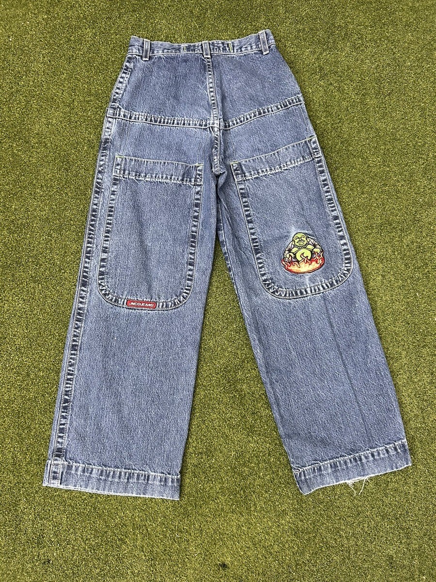 vintage flaming buddha jnco jeans size 12 baggy fit | eBay
