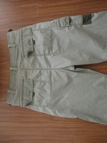 Vintage Abercrombie & Fitch Cargo Pants Mens Size 34x32 Green Paratrooper Baggy - Picture 12 of 23