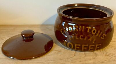 Vintage Thorntons Special Toffeekanne mit Deckel von Pearsons of Chesterfield 50er Jahre