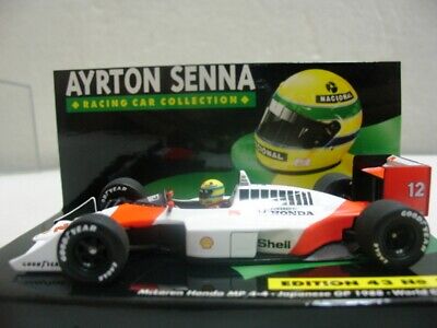 WOW EXTREMELY RARE McLaren MP4/4 Honda Senna Winner Japan 1988 1:43  Minichamps | eBay