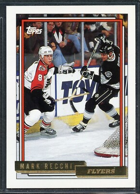 Mike Recchi 1992-93 Topps GOLD Hockey - #410 - Mike Recchi - Philadelphia Flyers | eBay