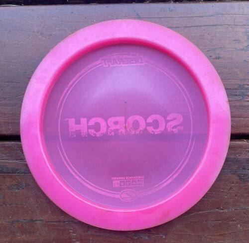 Discraft Z Scorch 176g Pink Gold Shatter Foil Driver Golf Disc 9/10 - Picture 2 of 3