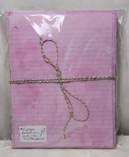 Hand Dyed Journal/Stationary Paper - Variety Lot - 50 Pgs - Pink/Coffee/Tea
