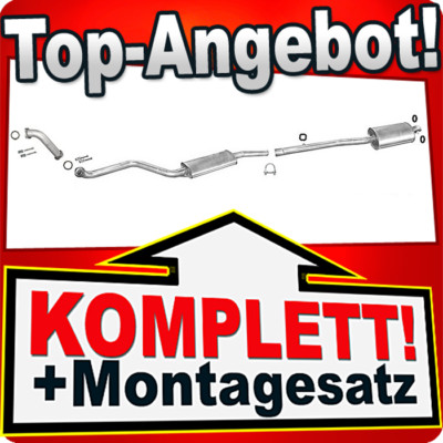 Auspuff für BMW 3 (E36) 325td 325tds Stufenheck / Touring Kombi Auspuffanlage