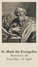 Popular Male Saints, Card Set (G), 12 different Prayer Cards