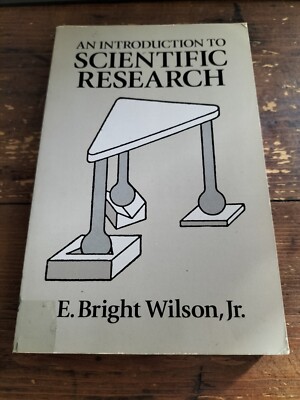 AN INTRODUCTION TO SCIENTIFIC RESEARCH E. Bright Wilson JR. DOVER