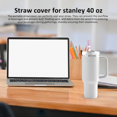 10pcs Straw Caps Covers Splashproof Silicone Straw Protector Covers Straw Topper - Picture 5 of 9