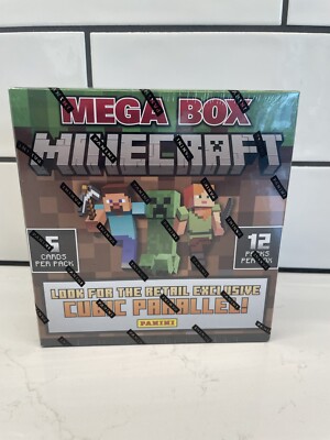 2024 Panini Minecraft Trading Card Mega Box  - 12 Packs FACTORY SEALED