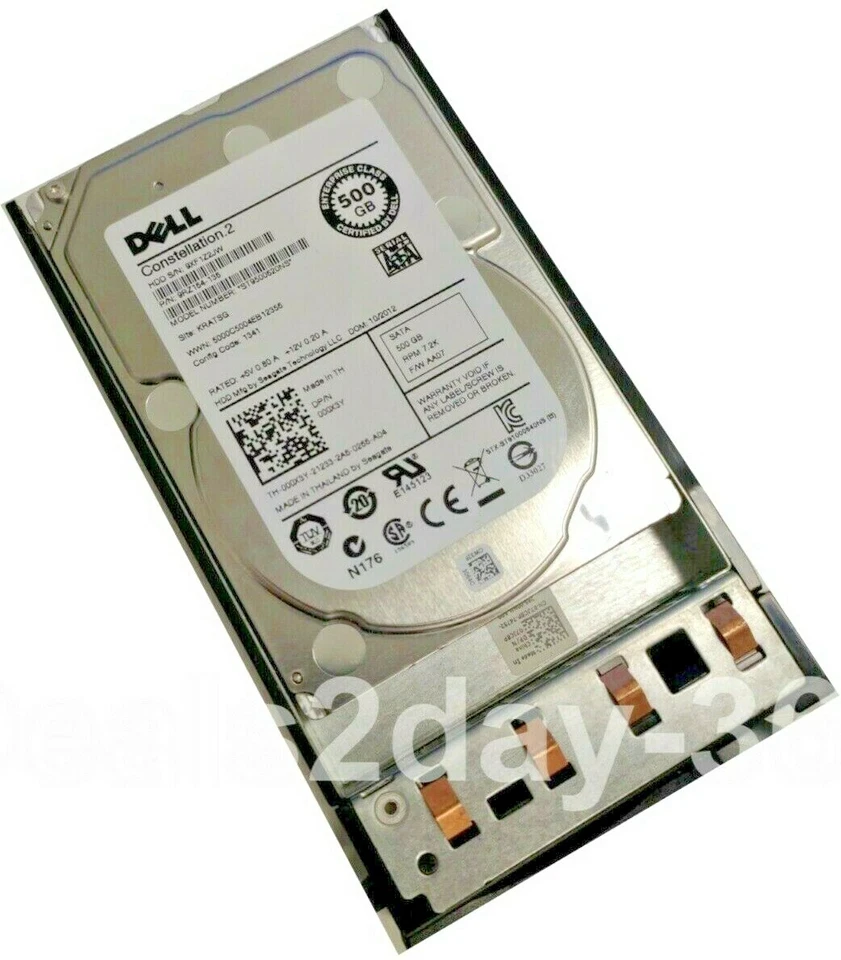 Dell 00X3Y 000X3Y 500GB 7.2K 6G 64MB 2.5in SATA SFF Drive ST9500620NS w/Caddy - Image 2 of 4