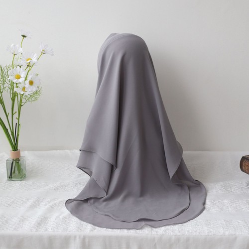 Muslim Instant Hijab Scarf Arab Chiffon Shawls Islamic Turban Headscarf Khimar - Picture 36 of 61