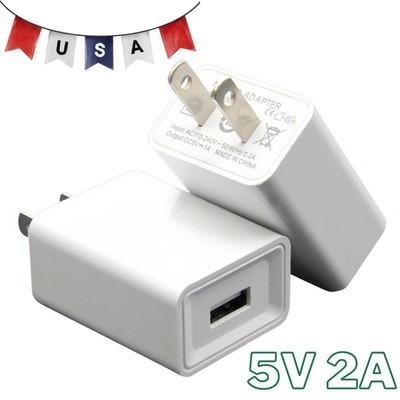 Universal 5V 2A US Plug USB AC Wall Charger Block Power Adapter For Smart Phone