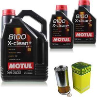 MANN-FILTER Inspektionspaket 7L Motul 8100 X-Clean+ 5W-30 FüR Mercedes-Benz 100