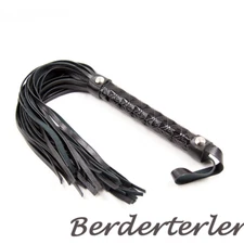 3 Color Leather Whip Flirt Flogger Fetishs Whip Accessories for Couples Cosplay