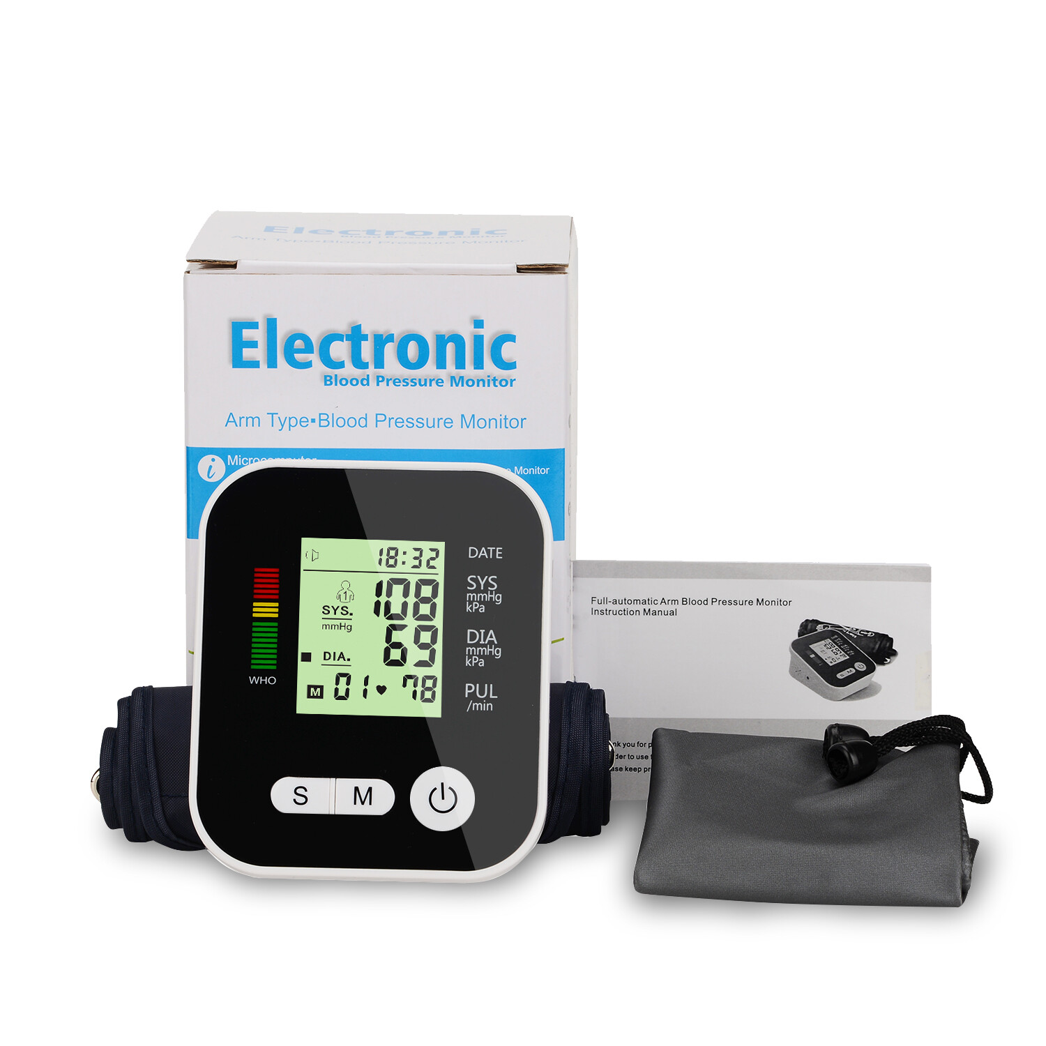 Automatic Digital Upper Arm Blood Pressure Monitor 